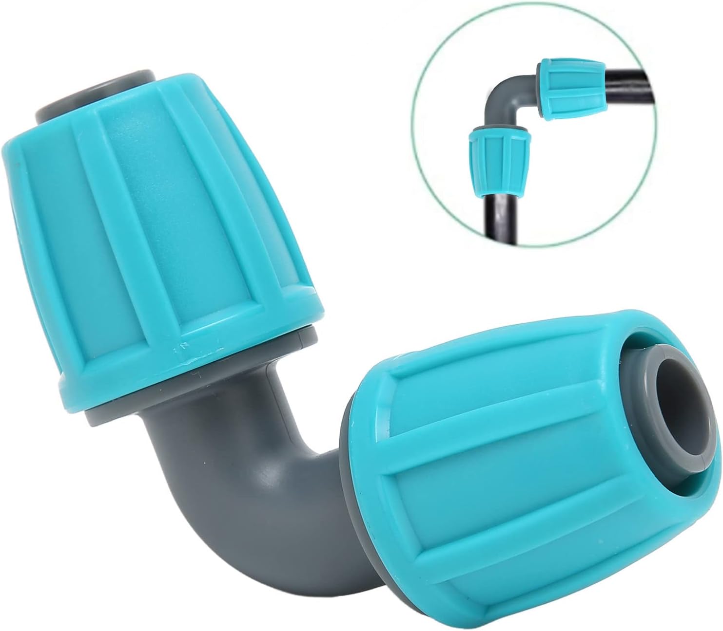 10Pcs 16mm/0.6in Lock Connecteur Barbelé, PE 90° Coude Tuyau Joint Jardin Agricole Irrigation Goutte A Goutte Raccord 91894239