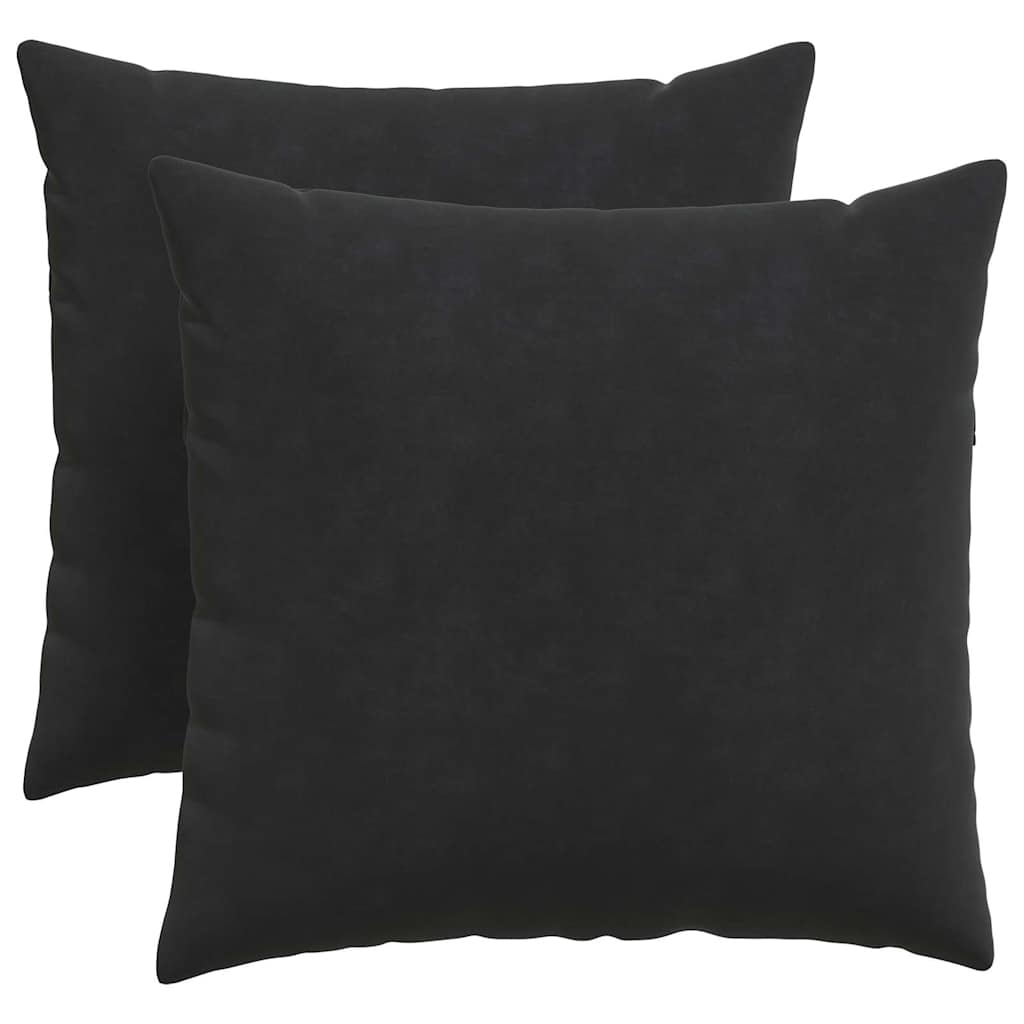 Coussins de canapé 2 pcs Noir 50 x 50 cm vidaXL - 2