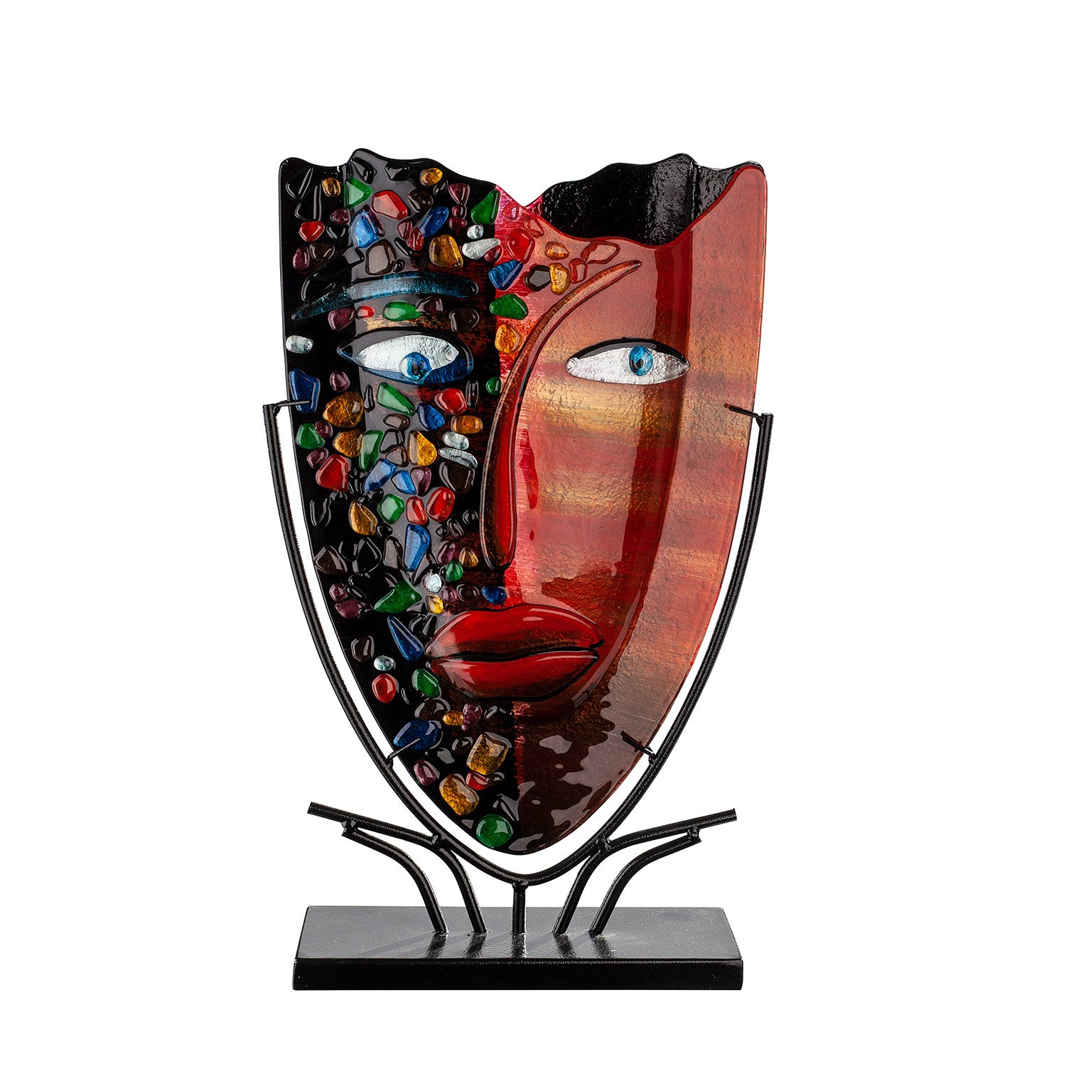 Vase Rostrato vintage en verre de Murano transparent de Barovier et Toso, Italie, années 1960 En
