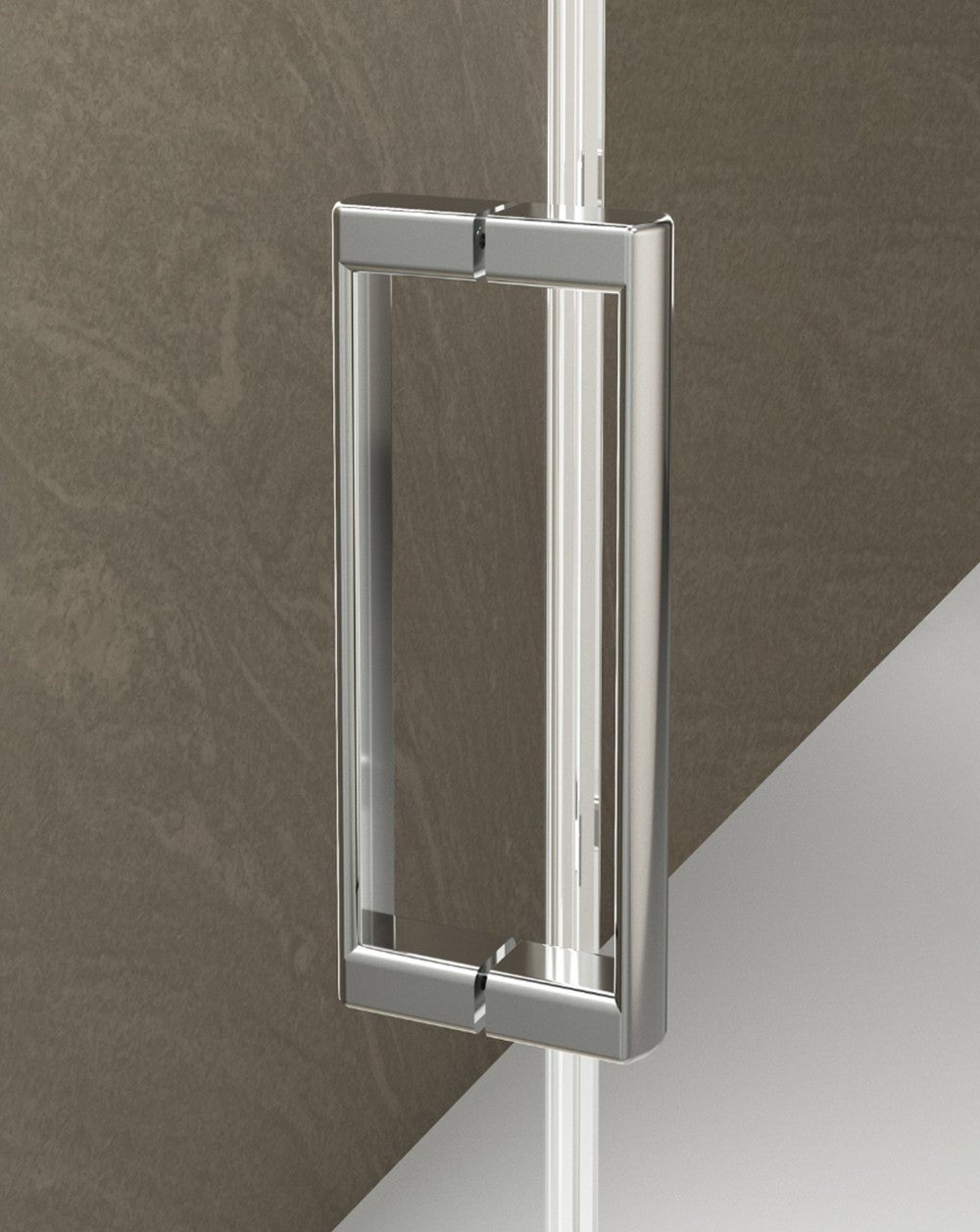 Box doccia rettangolare angolare scorrevole 2 porte 2 fisse | Vetro anticalcare da 5 mm | Profilo nero 110 cm (adattabile 106,5-108,5 cm) x 90 cm - 5