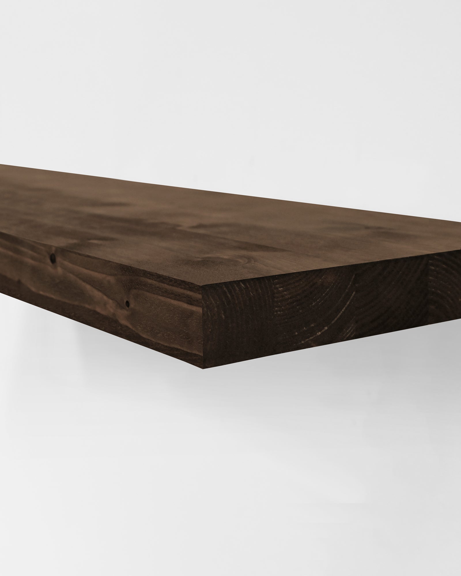 Étagère 120x3,2x20cm flottante en bois massif ton noyer DECOWOOD - Modèle MELVA - 3