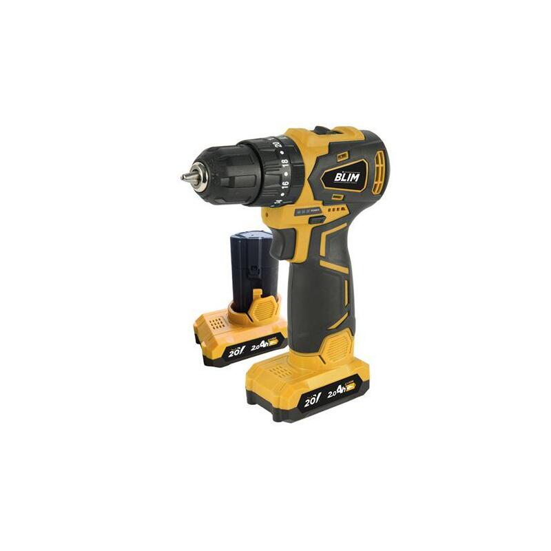 Perceuse Sans Fil TEENO 21V 40Nm Avec 2 Batteries 1.5Ah - 18+1 Couples, 2 Vitesses, Mandrin 10mm, LED Pour Bricolage