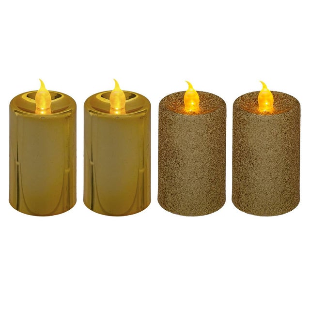 Boston International Portacandele Natalizio A LED Con Gnomo – 45,7 Cm, Con Candela, Batterie Non Incluse - 3