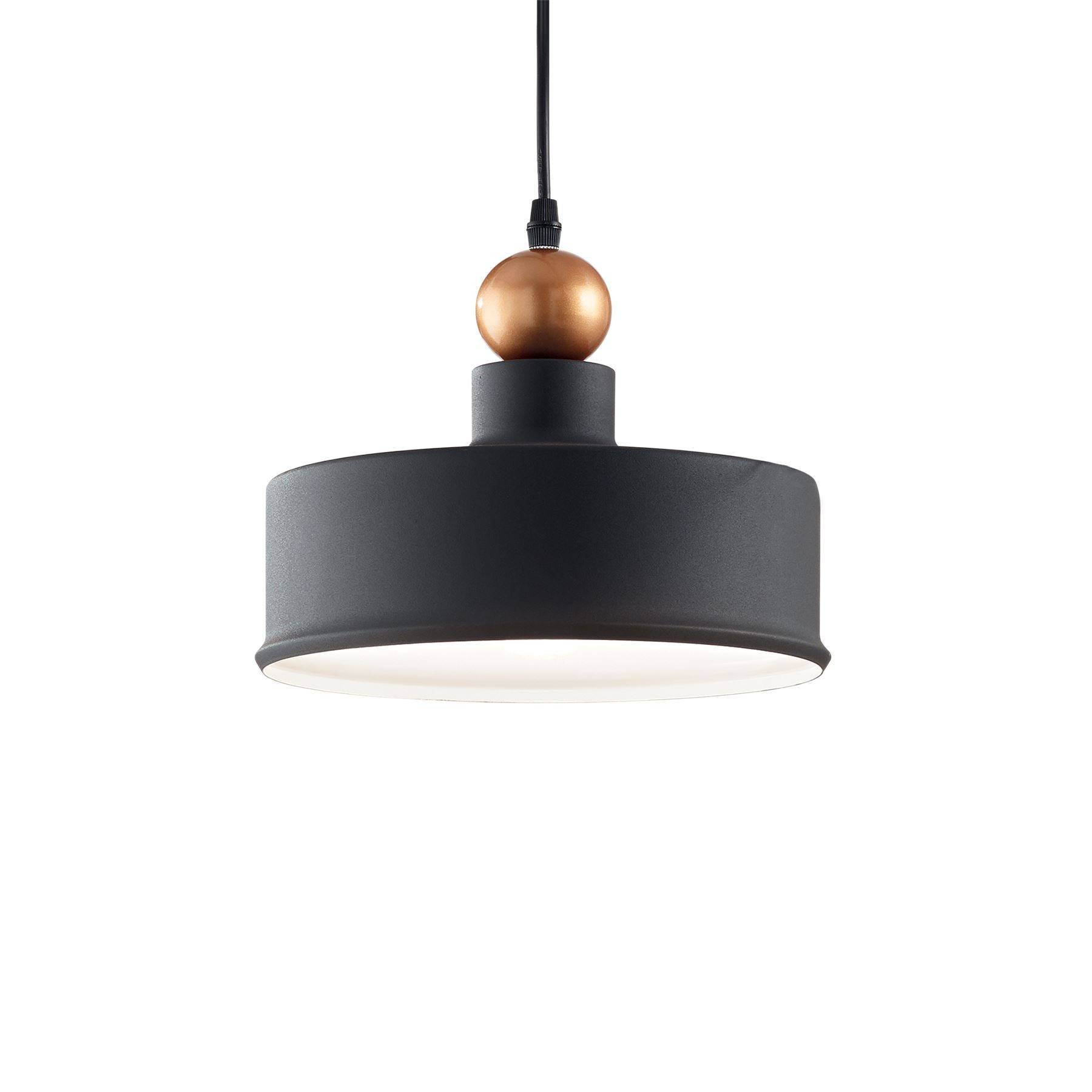 Ideal Lux  Suspension Triade Métal Noir 1 Ampoule 36Cm , Leroy Merlin