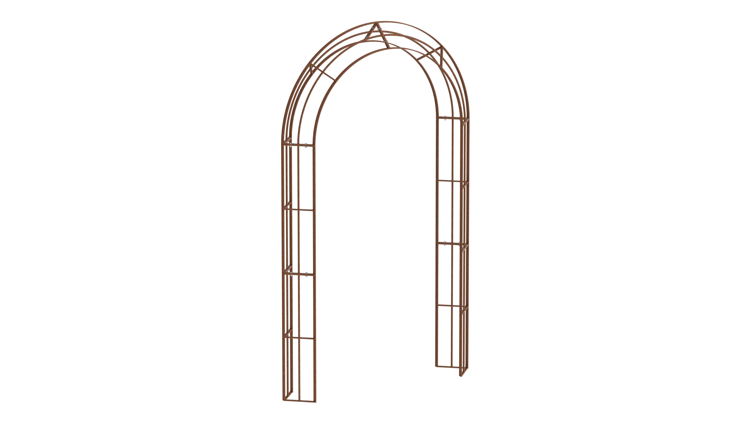Arche De Jardin En Métal Pour Plantes Grimpantes - Blanche - Largeur 100 Cm (100x220 Cm) - Robuste, Résistante Aux Intempéries - Pour Rosiers, Clématites, Décoration Extérieure