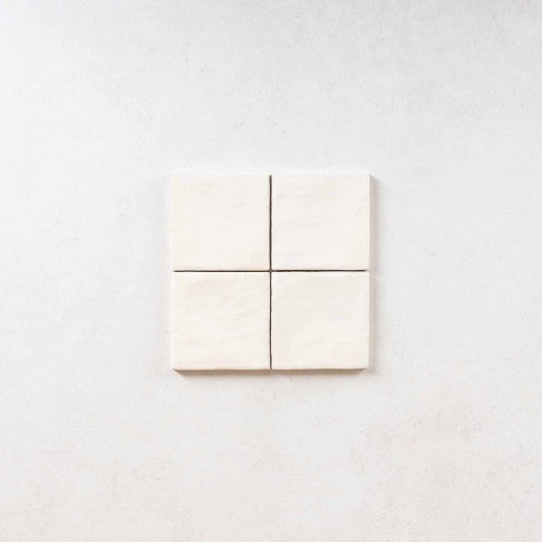 Faience Effet Zellige Beige Nacré MALLORCA 10x10cm Cream - 3