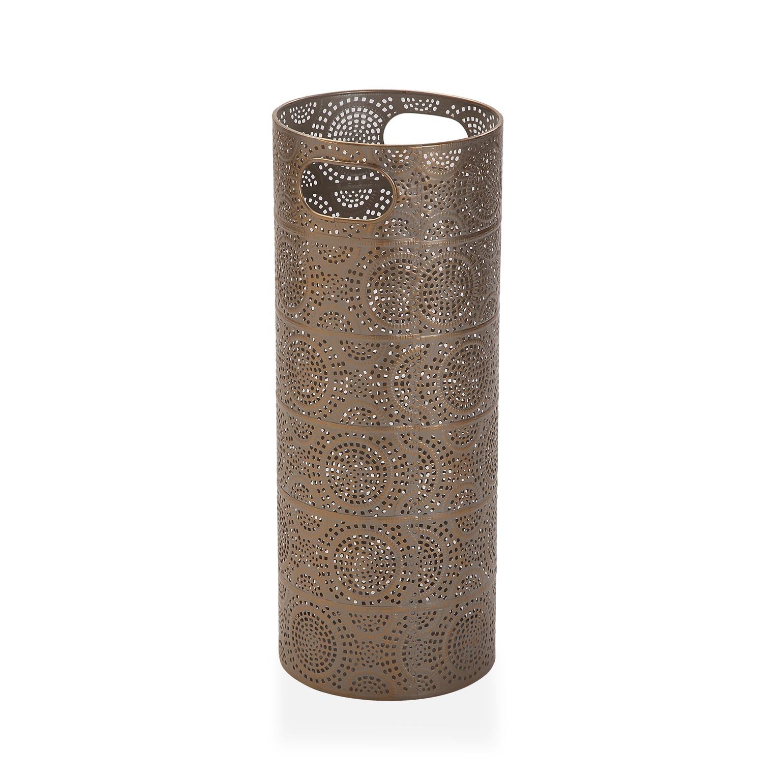 VERSA Portaombrelli Da Terra Metallico – Sottile E Salvaspazio Per Ingresso, Corridoio O Giardino – Design Moderno, Colore Bianco, 49x15.5 Cm - 2