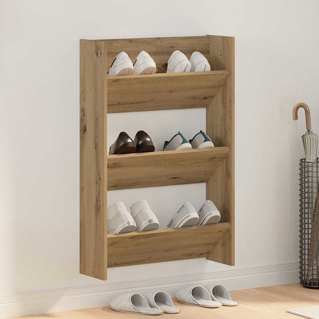 Szafka na buty z półką Dąb rzemieślniczy 60 x 18 x 90 cm vidaXL