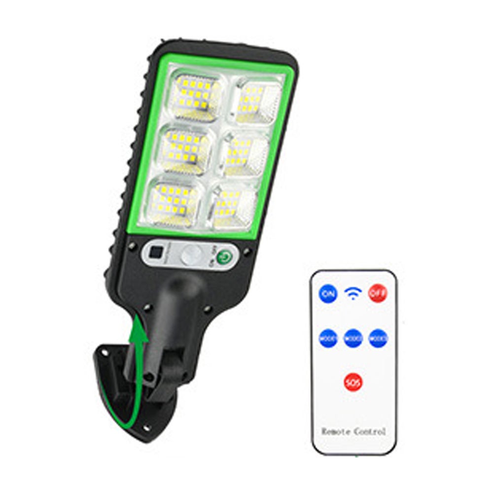 Zewnętrzne lampy solarne z 72 diodami LED, z pilotem i 3 trybami, wodoodporne IP65, z czujnikiem ruchu, lampy zasilane energią słoneczną