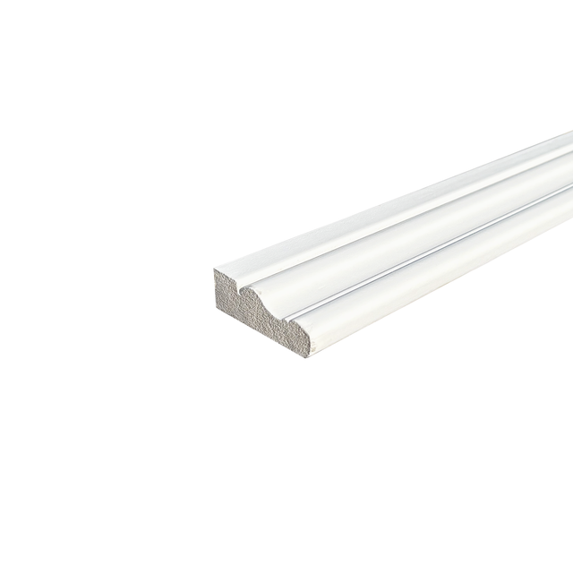 Lot de 10 Chambranles LXVI Prépeint Blanc MDF, L.2,44 m x l.5,8 cm x Ep.18 mm