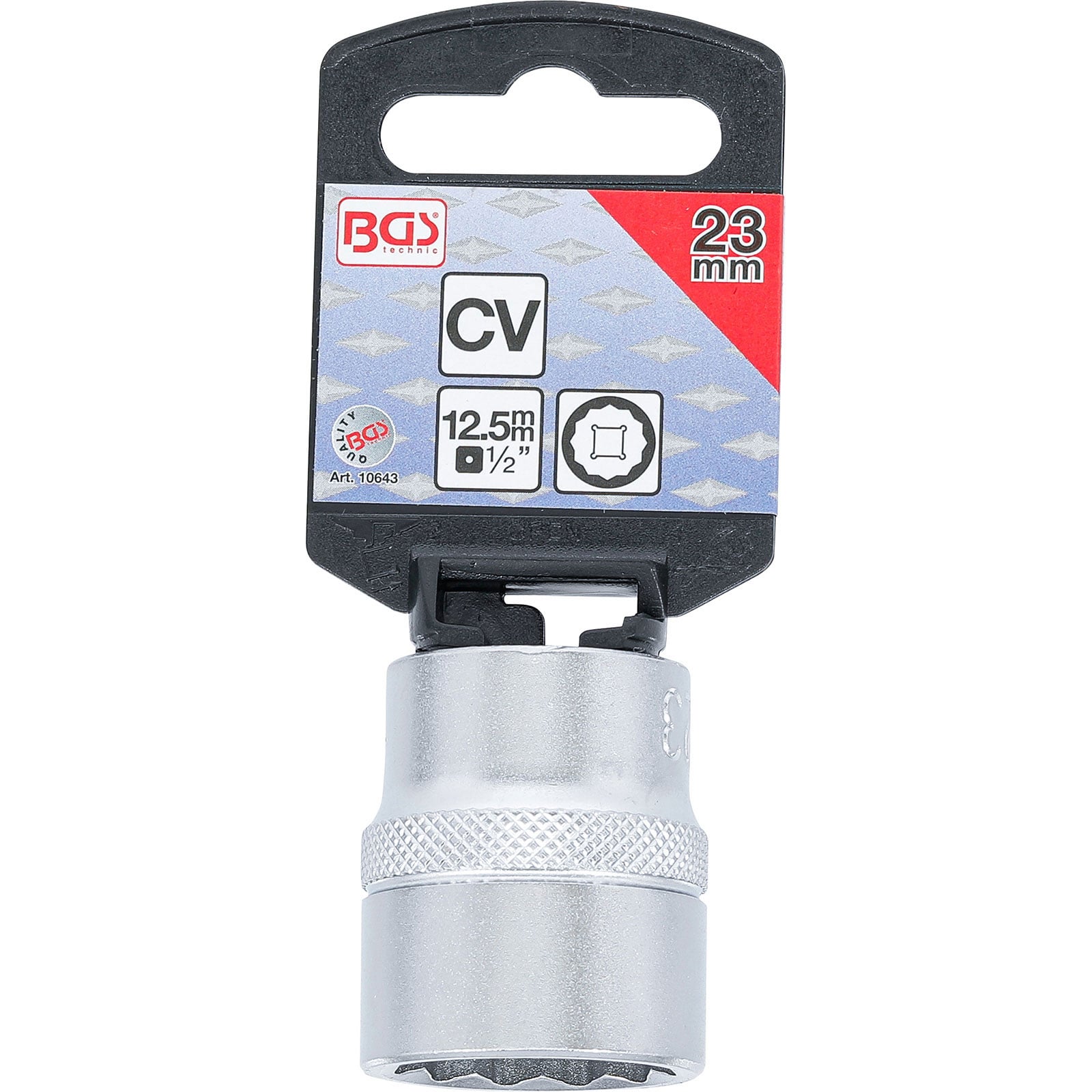 Douille pour clé, douze pans | 12,5 mm (1/2