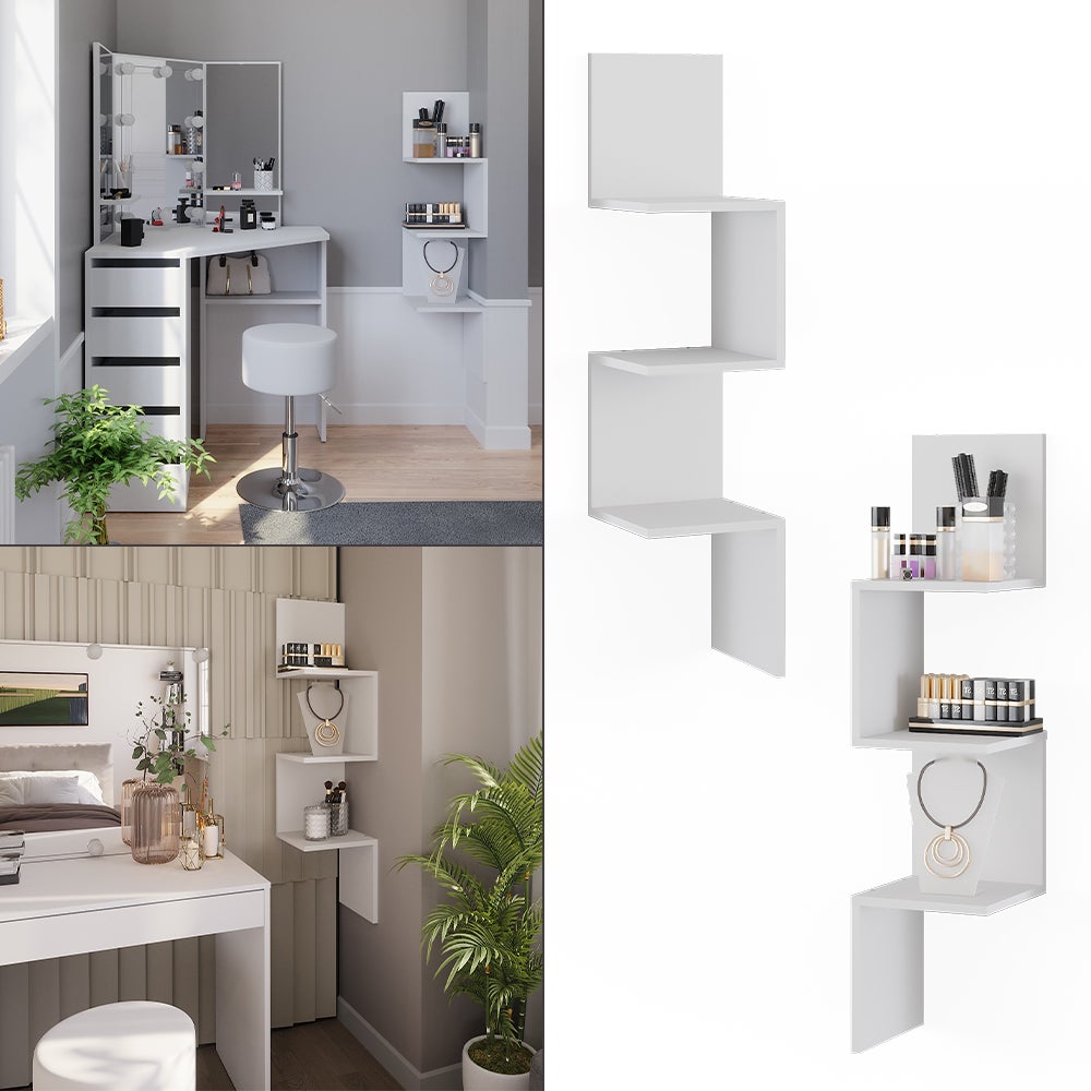 Vicco Étagère dangle Paolo, Blanc, 28x116.4cm - 8