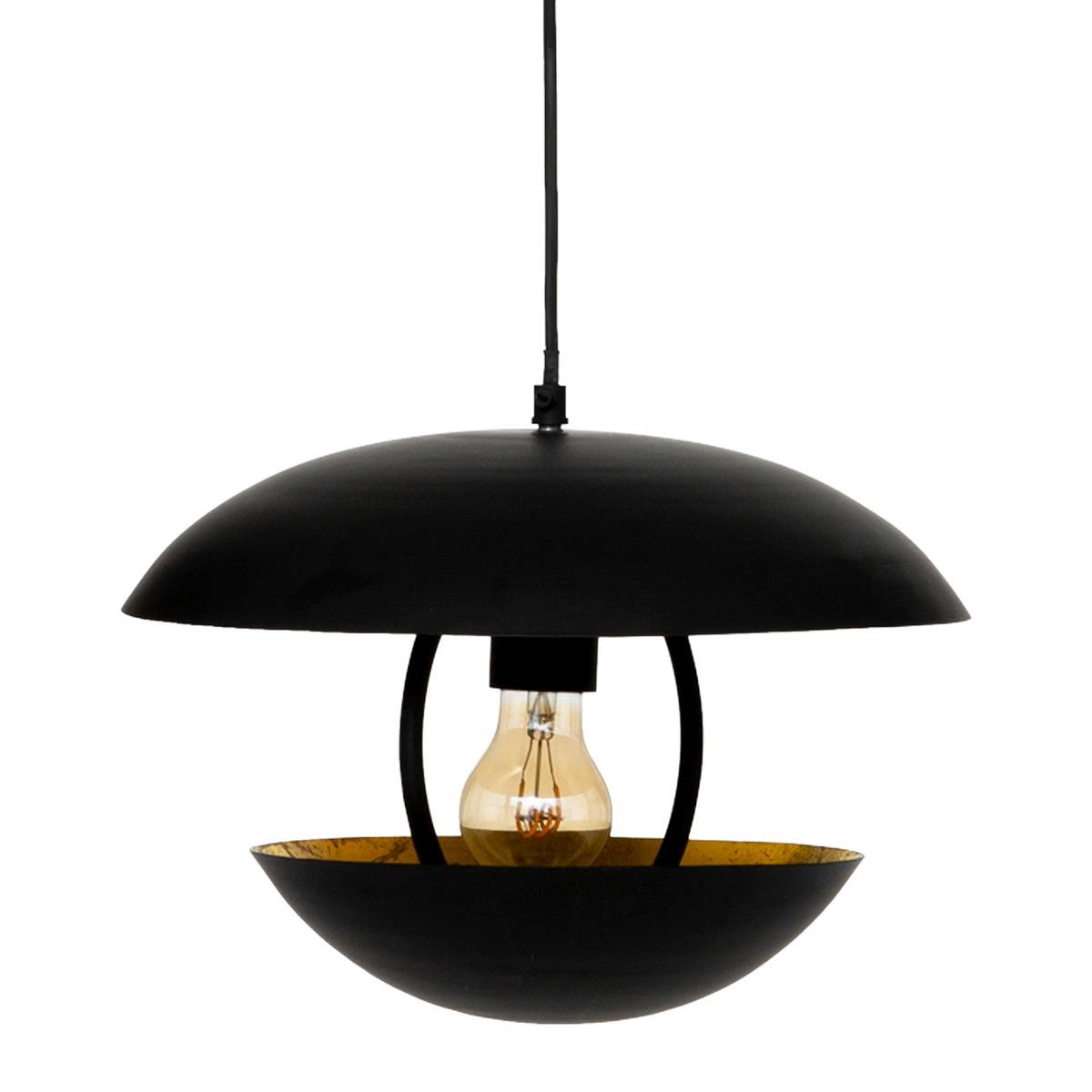 LAMPA WISZĄCA Estee czarna METALOWA żarówki typu E27