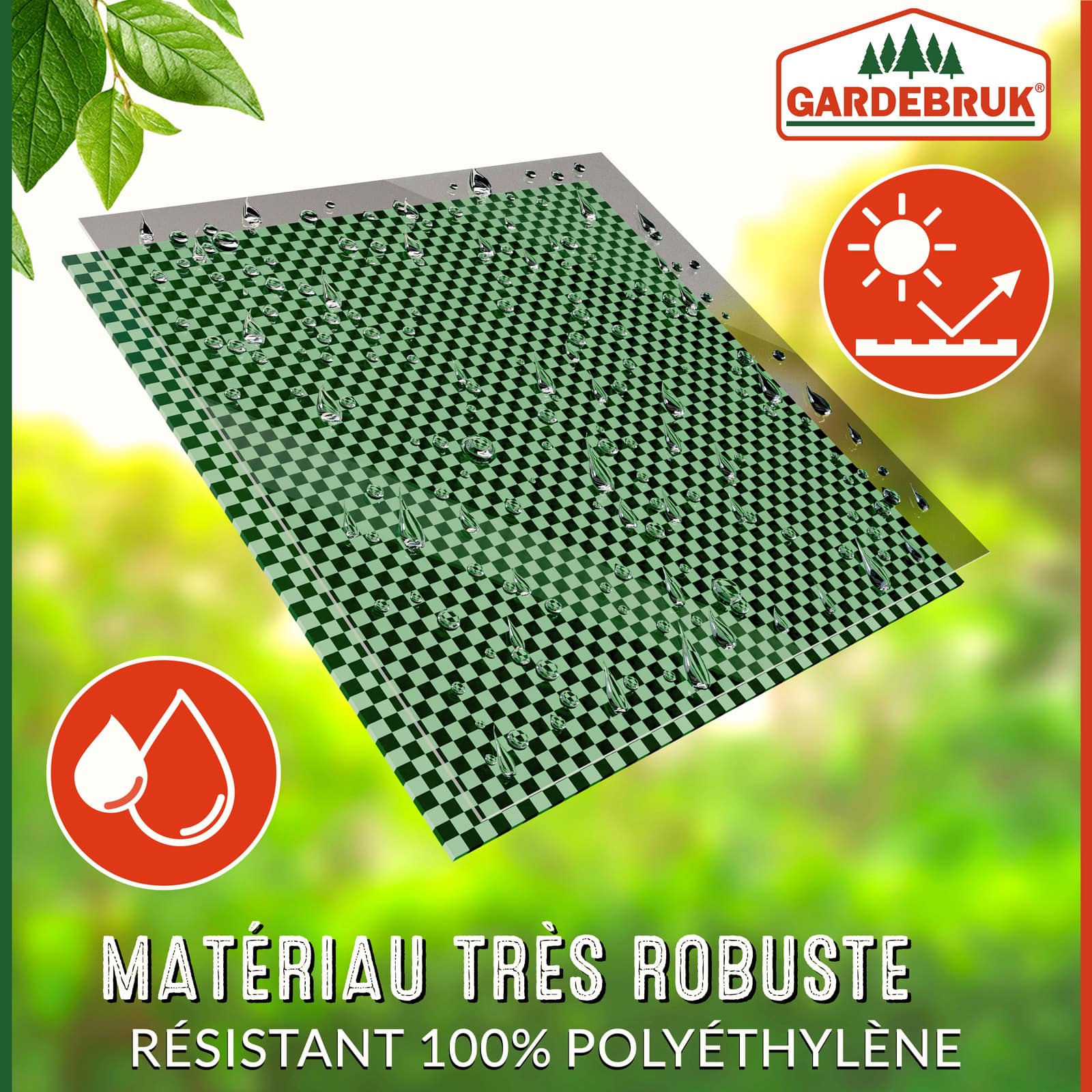 4x Sacs de jardin 500L 50 kg sac de déchets ordures végétaux tissu renforcé pliable hydrofuges sac - 3