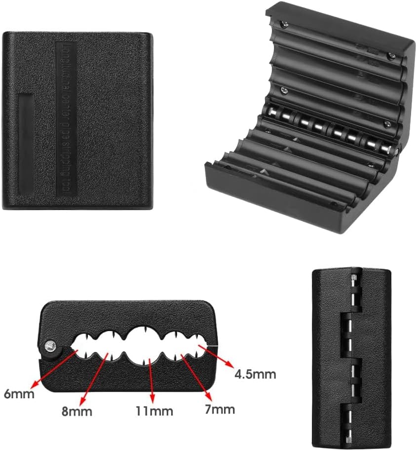 Tagliatubi da 4,5-11 mm, tagliatubi per fibra ottica allentata, spelatubi, strumento applicato alla spelatura longitudinale dei fasci di fibre - 4