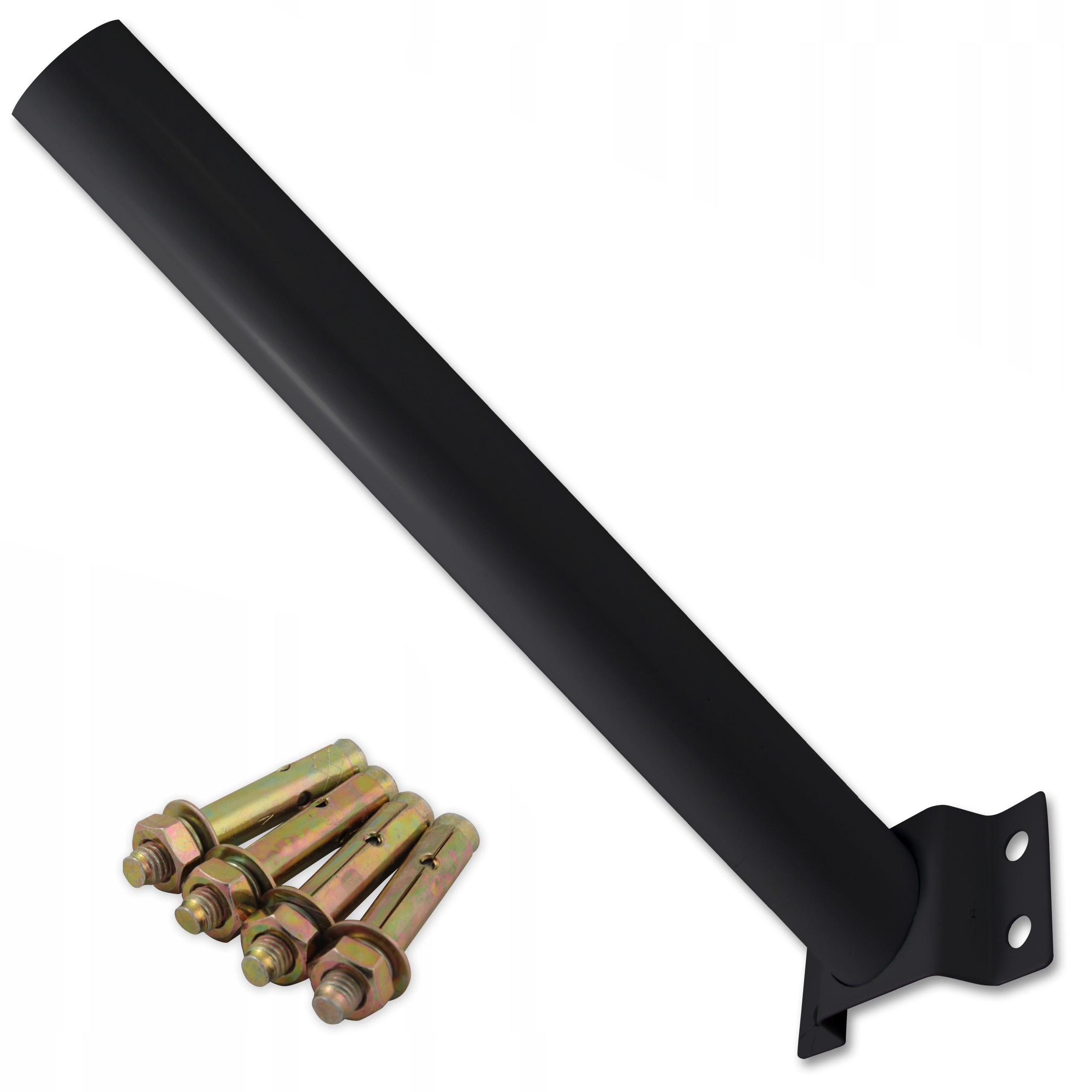 Uchwyt do lampy ulicznej 58mm 50cm czarny stalowy wysięgnik słup MasterLED