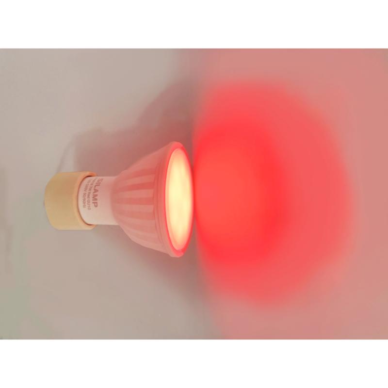 Ampoule LED GU10 7W 220V ROUGE - SILAMP - 2