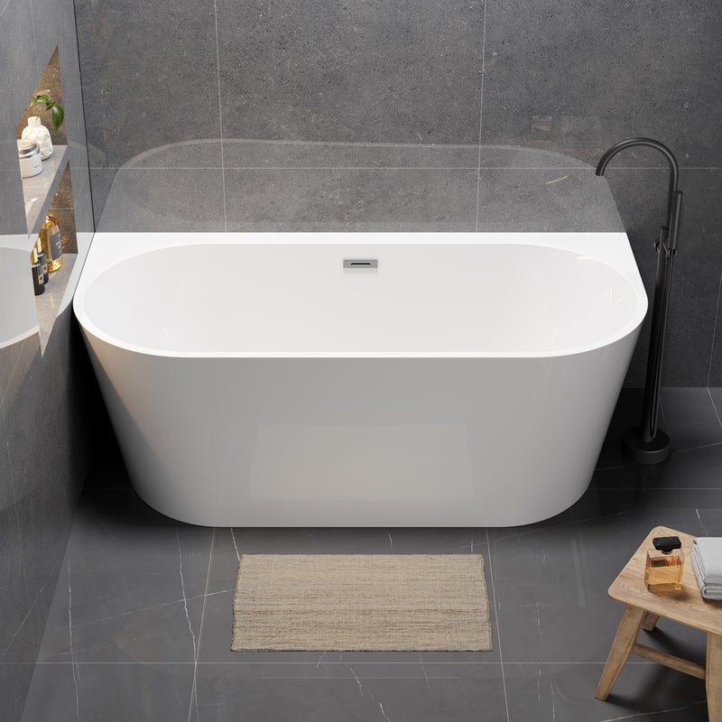 WANNA WOLNOSTOJĄCA 170 x 80 CORSICA AKCESORIA SREBRNE (KOREK I PRZELEW)