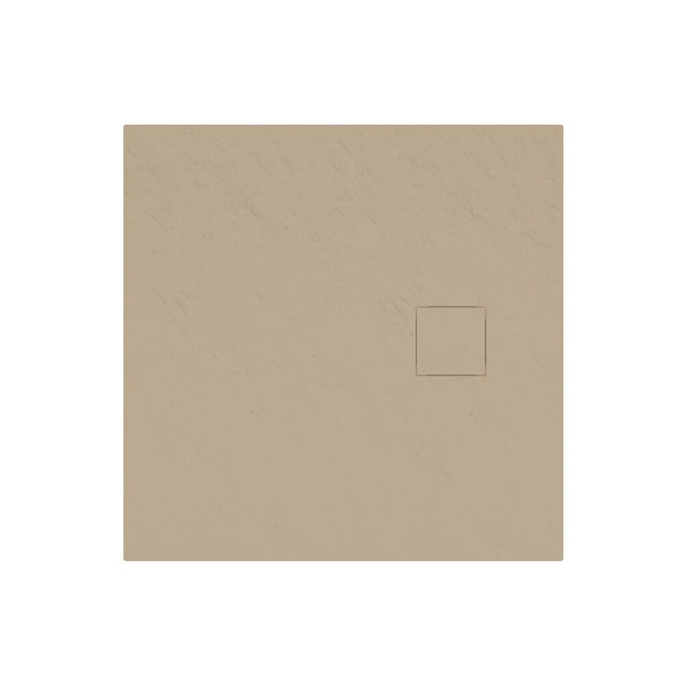 Receveur de douche 80 x 80 cm couleur ivoire effet pierre | Samos - 6