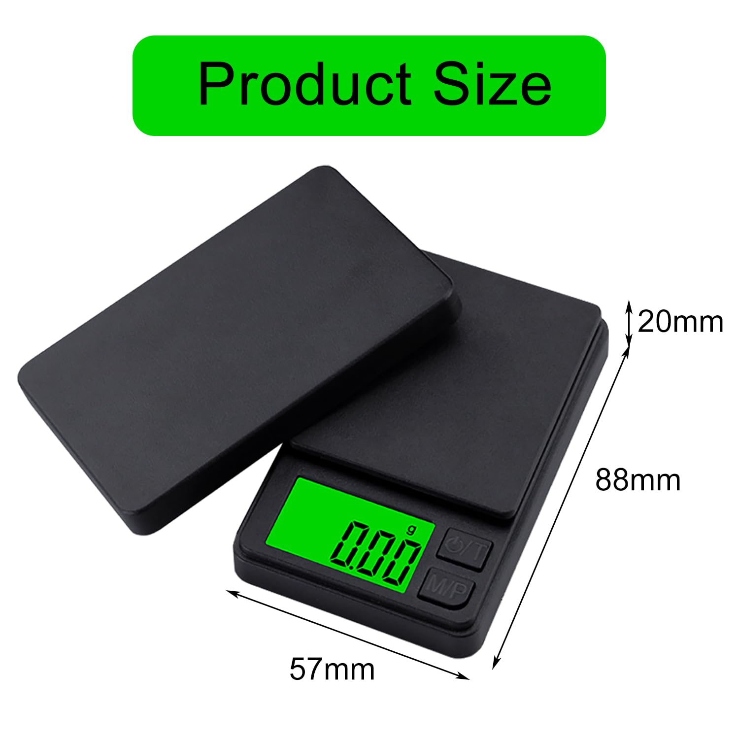 Balances de Cuisine Precision,0.01g-1000g,Balance De Cuisine NuméRiques,Balance à Bijoux Portable,Mini Balance de Precision avec Affichage Led et - 2