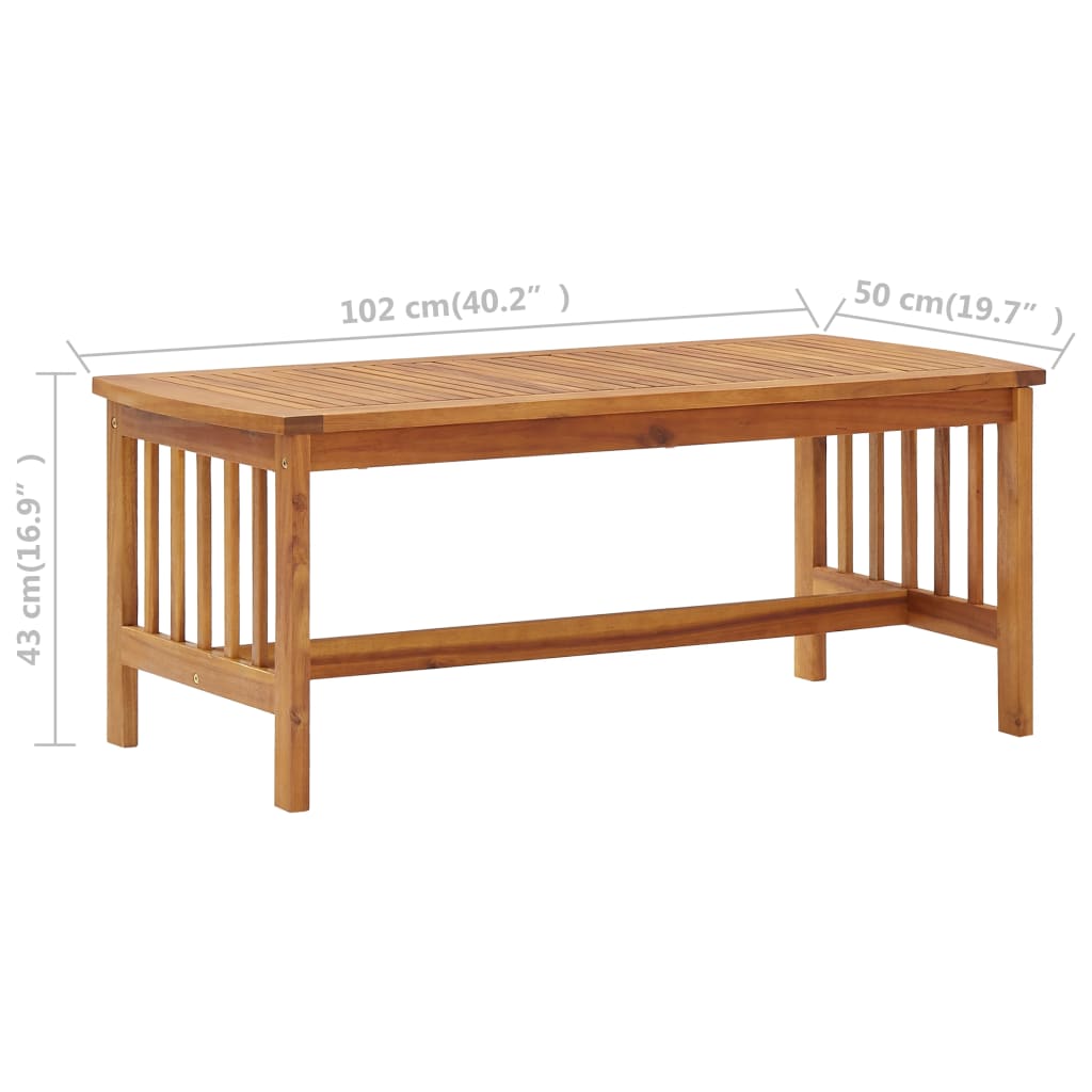 Salon bas de jardin en Bois Blanc 4 personnes - 9