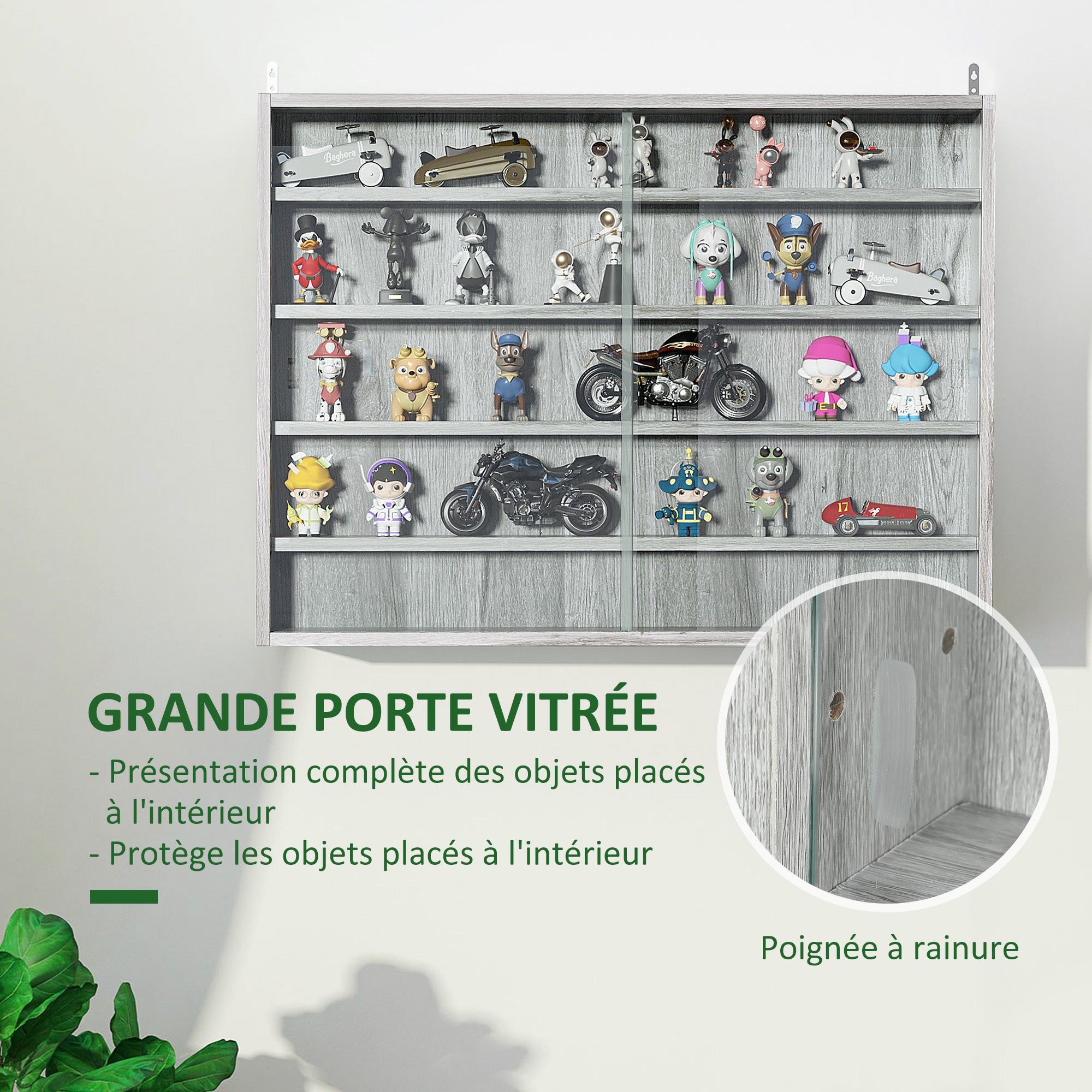 Vitrine Panneau de particules HOMCOM - 5