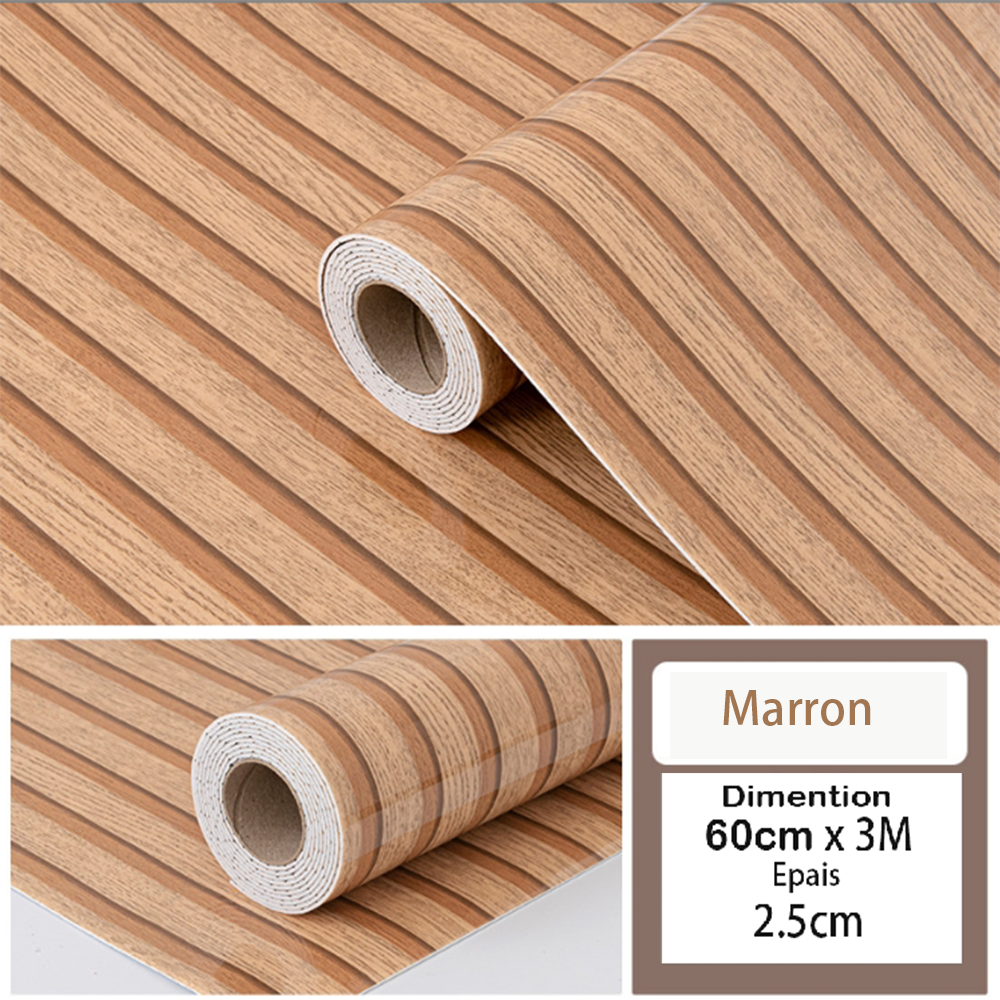 Rollo de papel pintado autoadhesivo de PVC 3D 60CM x 3M Simulación de ...