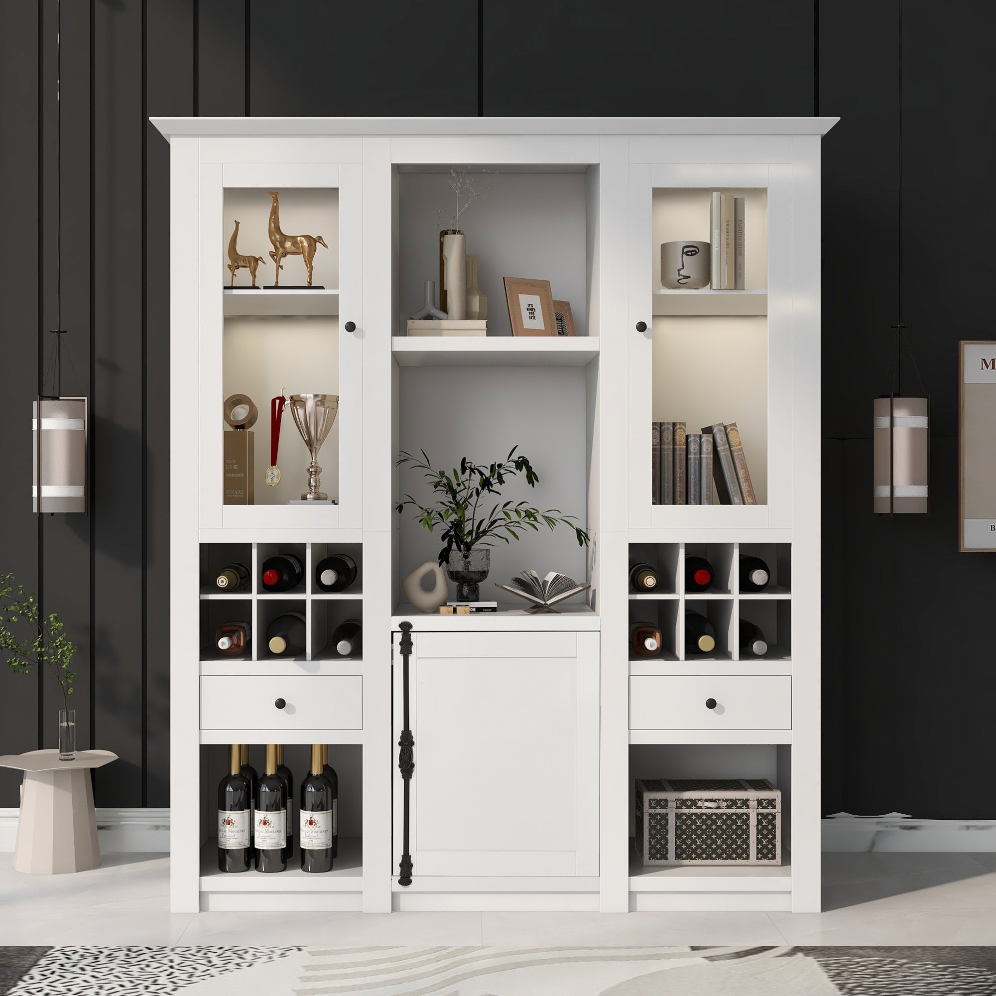 Vitrine avec 7 couleurs éclairage LED vitrine présentoir - 2