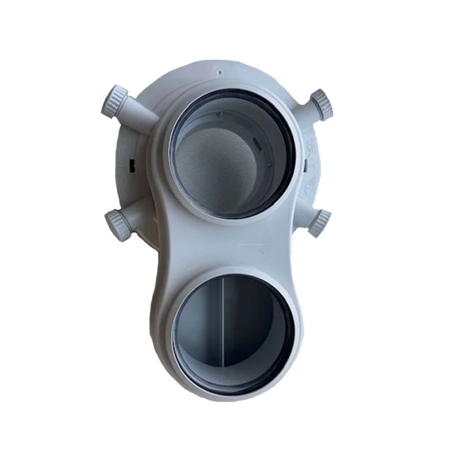 Adattatore Di Scarico Connettore Manicotto Giunto Morsetto Su - Foto 4