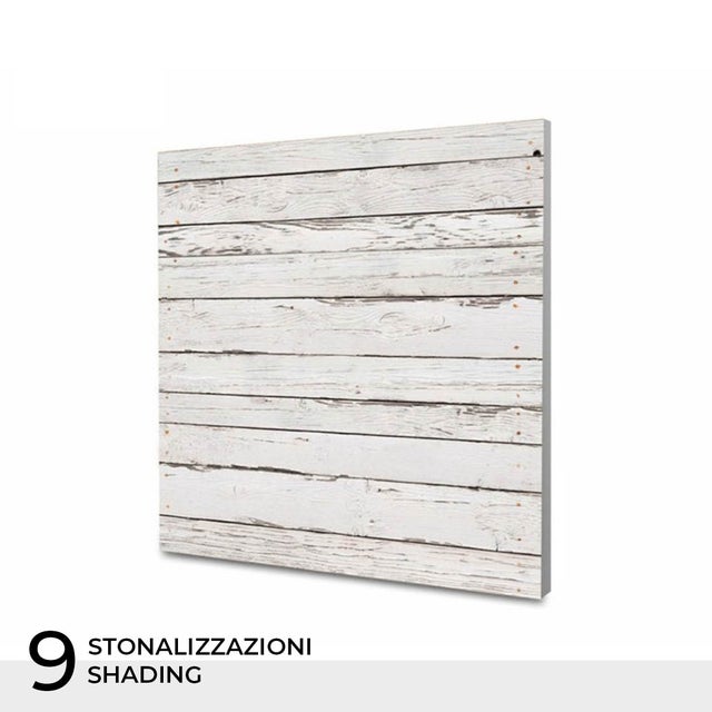 Pannello per Controsoffitto 60x60 cm Decorato Sky-Tile Legno Decappato - in Fibra di Roccia - Euroclasse A1 - Prezzo a pannello