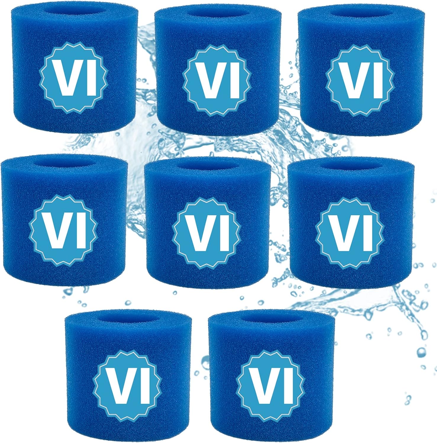 Wkład gąbkowy typu VI, filtr typu VI do spa i wanien z hydromasażem, do filtra wymiennego Bestway, do SaluSpa 90352E