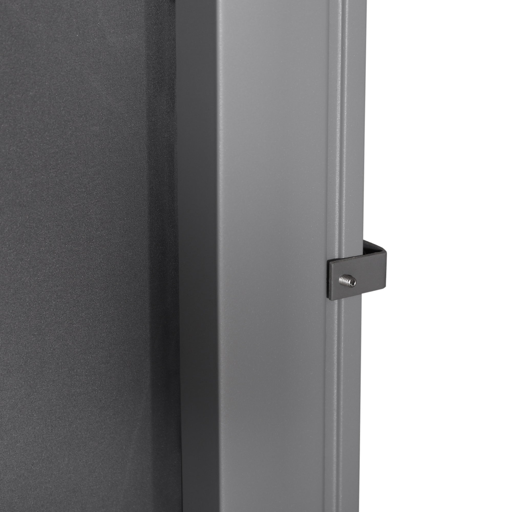 Toldo Lateral Retrátil Outsunny Cinzento Metal e Poliéster 300x160cm - 5