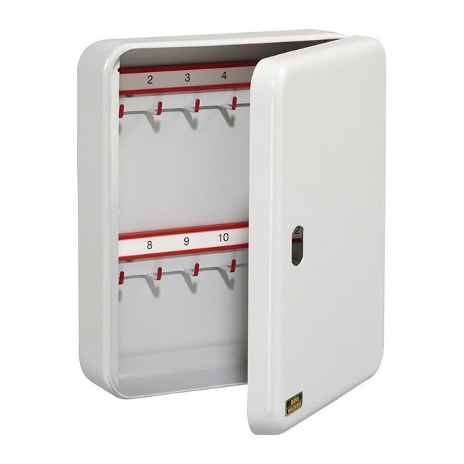 Caja de Llaves CS 24 V-PZ con 24 Ganchos para Llaves y Cierre Integrado ...