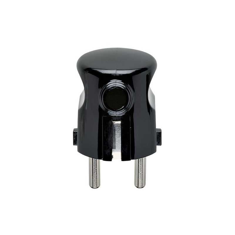 Spina VIMAR 2P+T 16A 250V - IP44 Per Esterno, Standard Tedesco/Francese, Nero - Foto 7