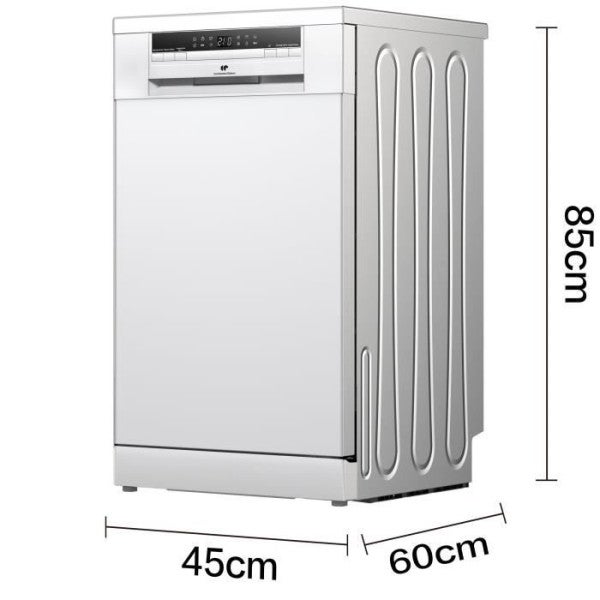 Lave-vaisselle pose libre - CONTINENTAL EDISON - CELV1145W - 11 couverts - 45 cm - 45 dB - Blanc - 3