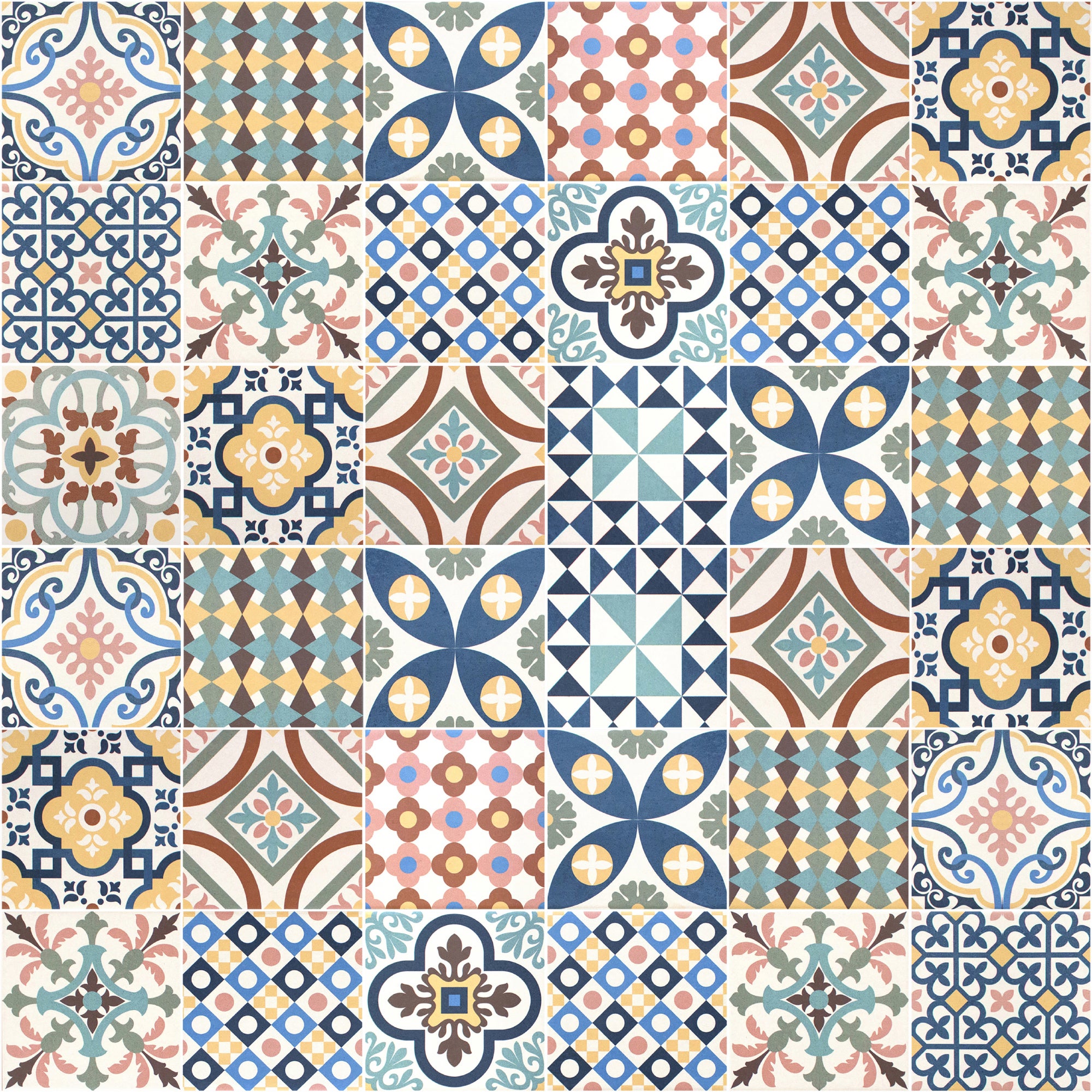 Tappeto antiscivolo in vinile puig i Cadafalch 120x150 cm - PVC stampato, lavabile, ignifugo, per il salotto o la cucina, stile idraulico - 2