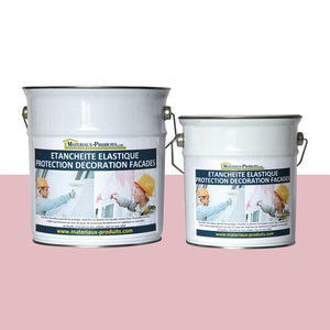 Peinture étanche & élastique pour protection façade Seau de 2,5 Kg Rose Clair RAL 010 80 15 - MATPRO