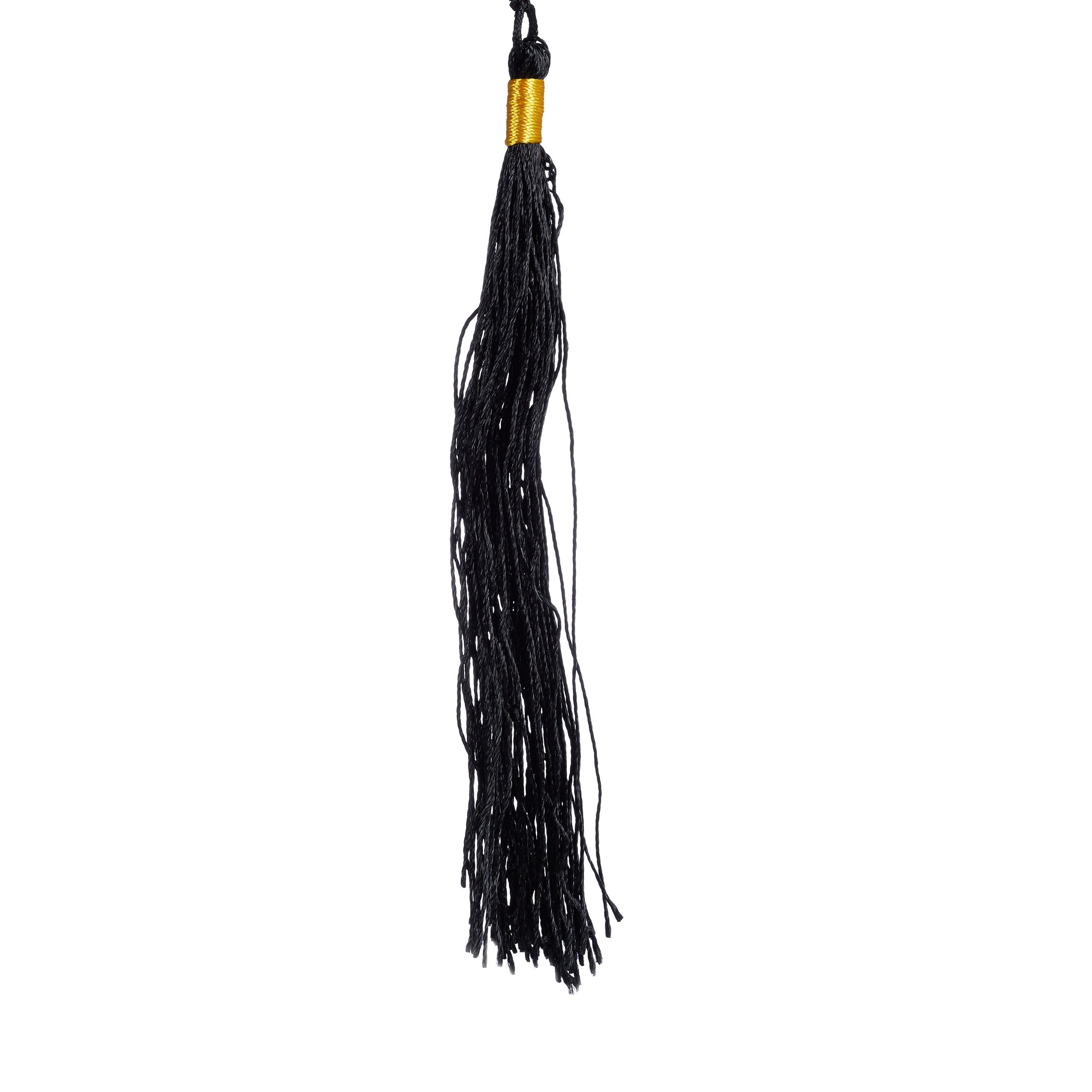 Toque de diplômé en polyester noir, lot de 10, taille unique avec pompon, 12 x 28 x 28 cm, sans année, pour remise de diplômes et carnaval, Relaxdays - 6