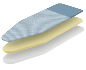 Copriasse da stiro grande imbottito H: 81-122 cm W: 30-38 cm di ricambio per asse da stiro resistente alle bruciature copertura di protezione per tavolo (colore: D, dimensioni