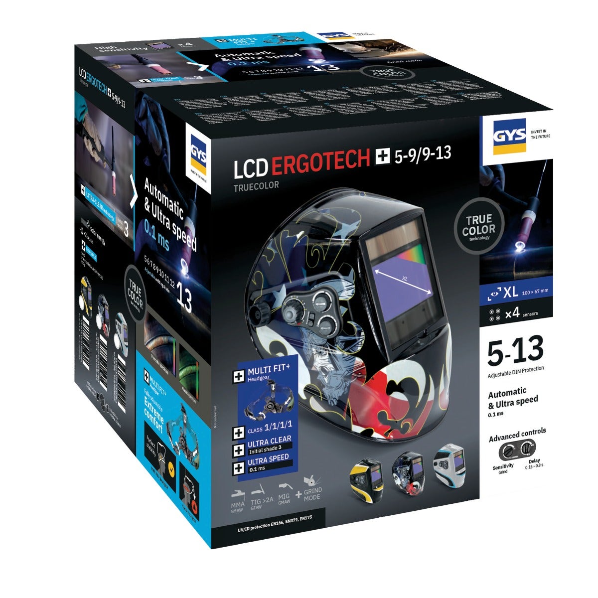 Masque de Soudeur GYS 068674 LCD Ergotech+ 5-9/9-13 Dream True Color - 4