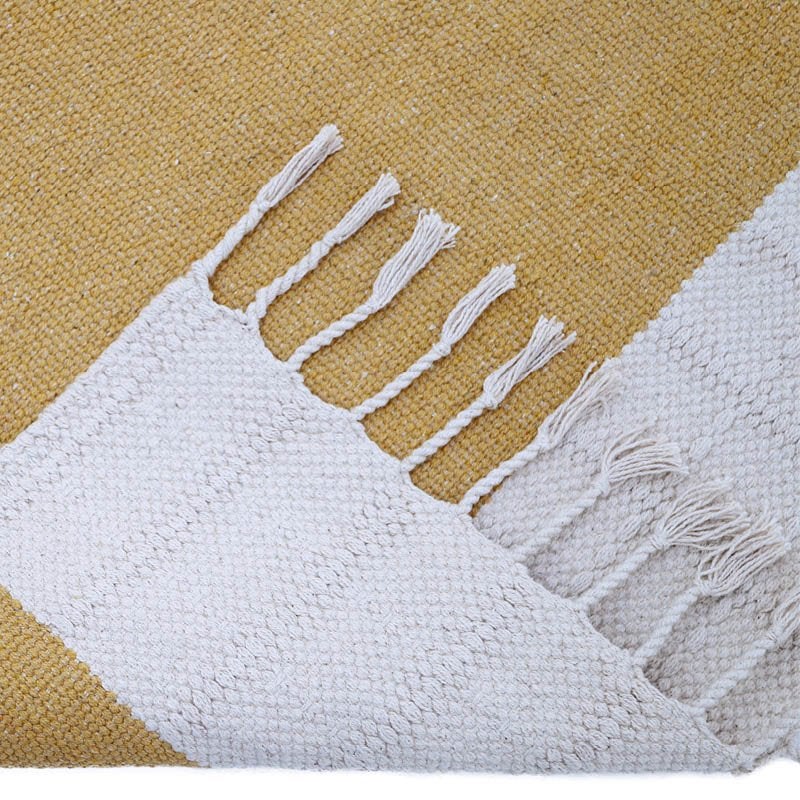 Tapis Contemporain Rectangle 100x150cm Lucia moutarde - 8