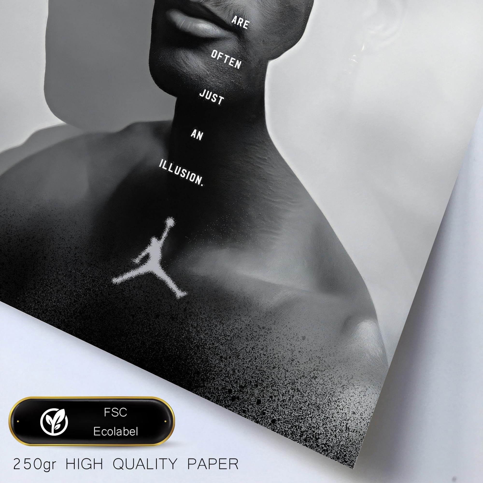 Set Da 6 L'iconico Re Del Basket James Jordan Nike Poster Con