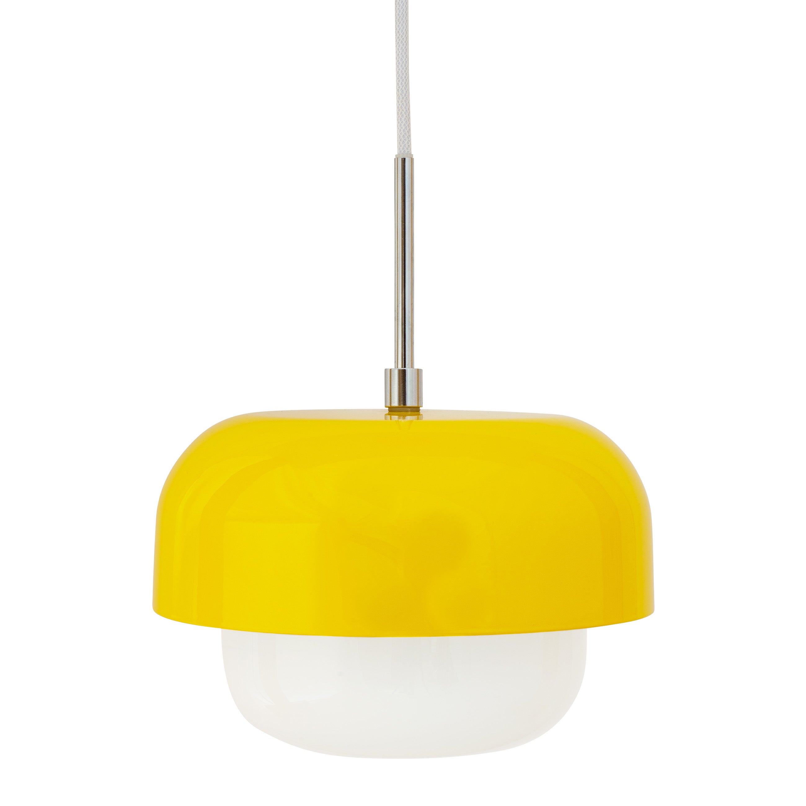 Suspension en verre et métal jaune, h 15 cm d 23 cm Haipot - DYBERG LARSEN - 2