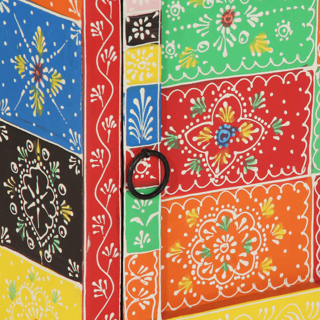 Tables de chevet multicolores 2 pièces 40 x 35 x 45 cm - 8
