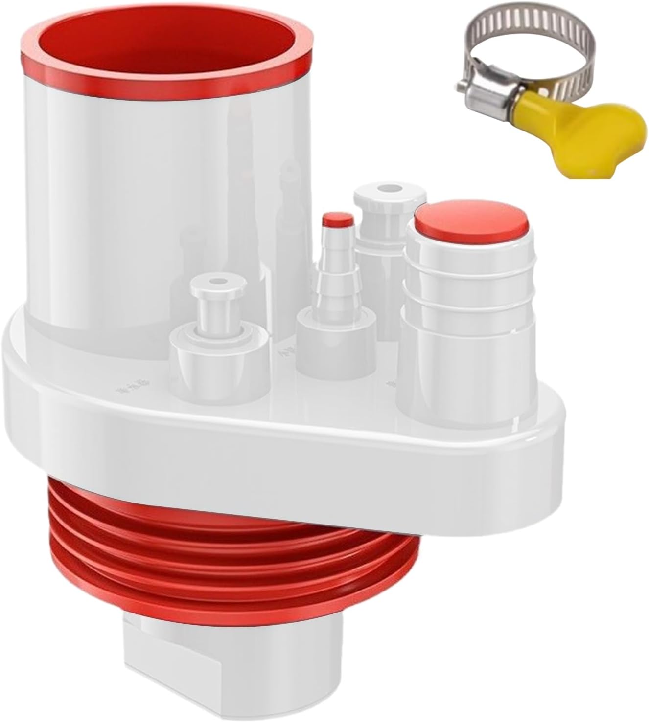 Sink Drain Pipe, Under Sink Plumbing Kit, ABS, Silicone, PVC Material ...