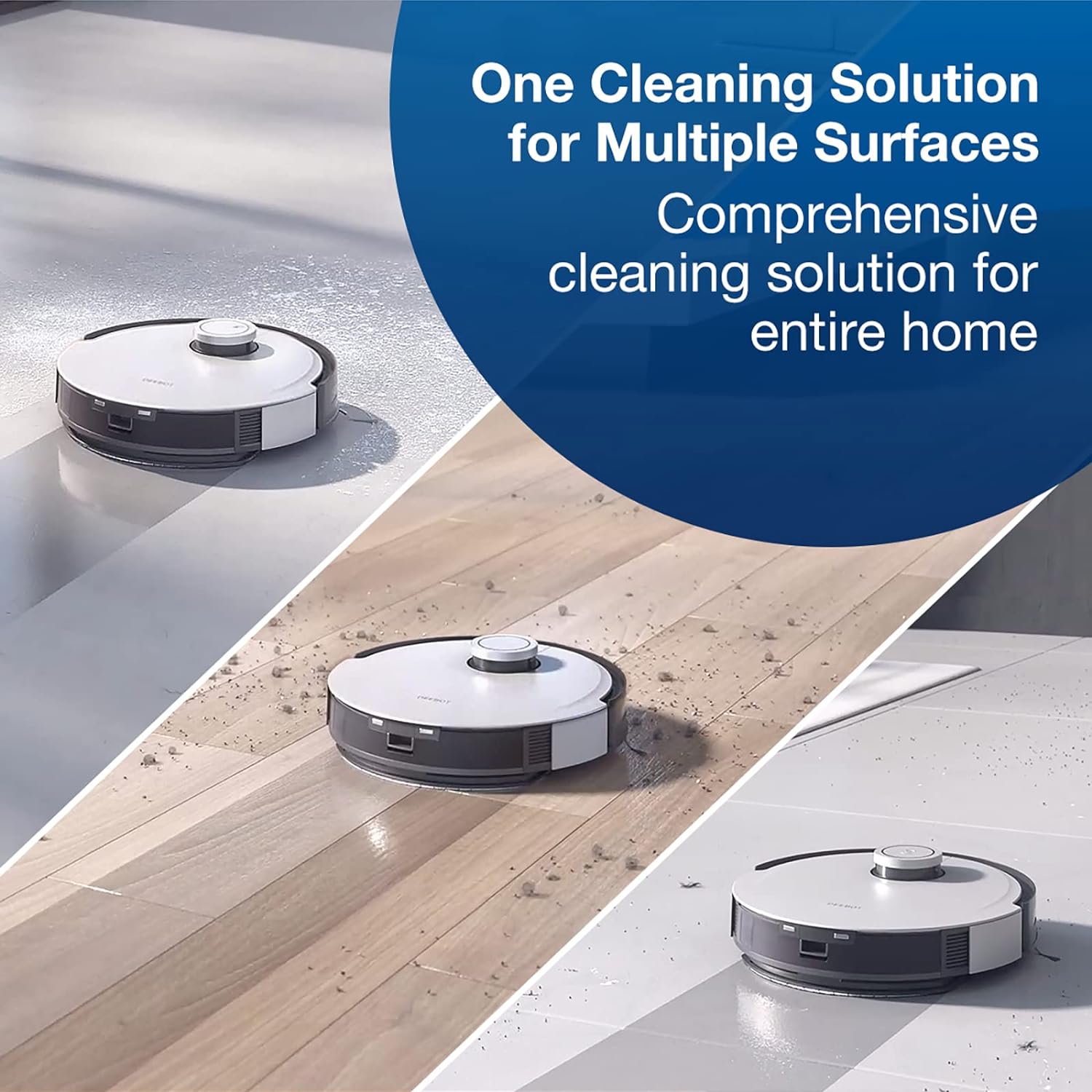 Détergent ECOVACS pour aspirateur robot laveur - 1 litre senteur jacinthe - 5