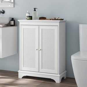 Meuble Wc LIFEZEAL Meuble De Salle De Bain Haut, Armoire Colonne Avec | FindTheDeal Lifezeal Salle De Bain