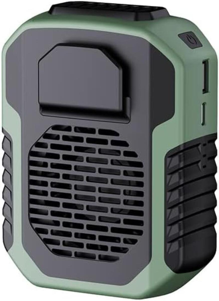 Wentylator chłodzący 4 w 1 - Funkcja USB - Do użytku na zewnątrz - 3 prędkości - Silny przepływ powietrza - Zielony