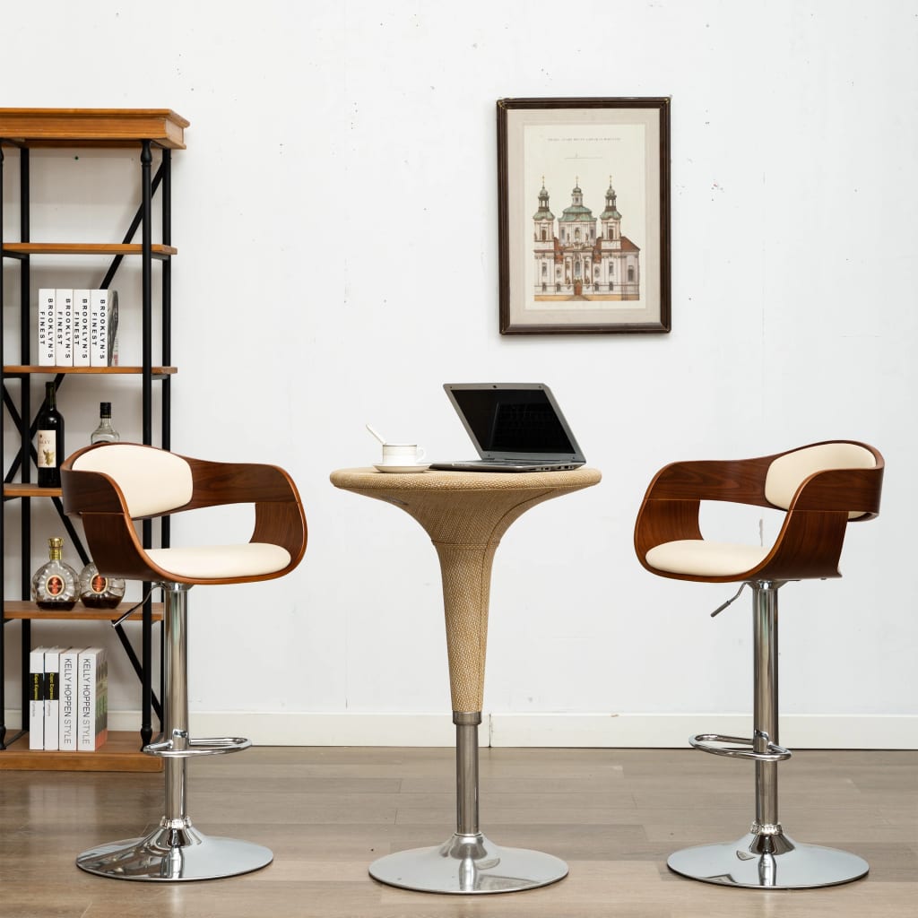 Tabouret De Bar En Bois Massif Recyclé – VidaXL, Style Bistrot