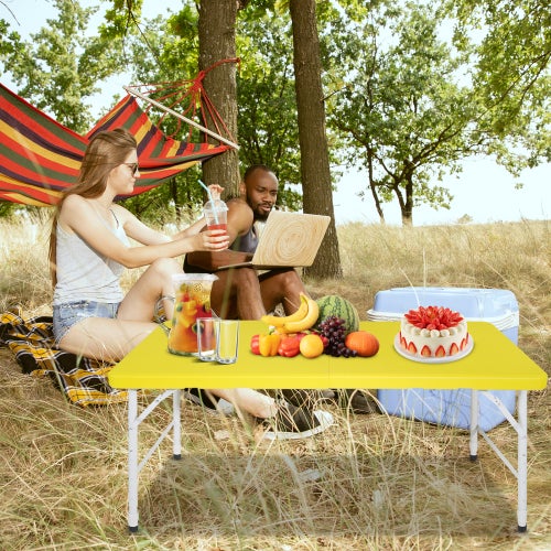 Table Pliante Réglable Multi-Usage - Table TV Petit Déjeuner Au Lit 6 Hauteurs 3 Angles